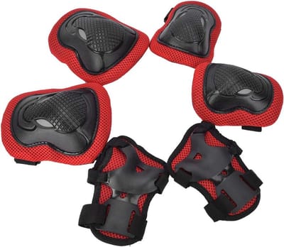 Beschermende Set - Valbescherming Set - Sporten Beschermen - Hoge Dichtheid Stof - Volwassen Maat - Rood
