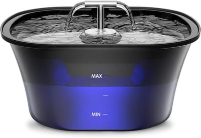 DnA® Drinkfontein Kat - Drinkfontein Kat Draadloos - Drinkfontein Kat Keramiek - Zwart - 15cm x 23cm x 23cm