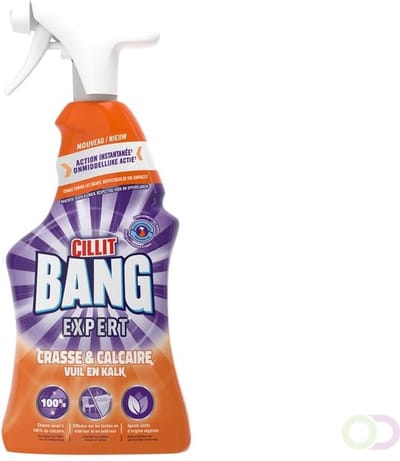 CILLIT BANG Power Cleaner Krachtig Tegen Kalk, Vuil Zeepresten - Ideaal Voor Badkamers - 4x750ML