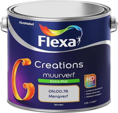Flexa - Creations Muurverf Extra Mat - On.00.76 - Mengverf - 2,5 L