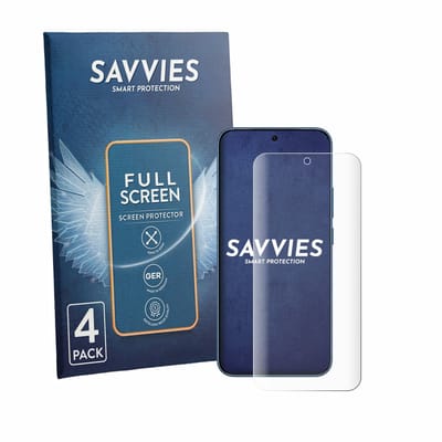Savvies - Screenprotector voor Vivo Y600 Turbo - Folie Beschermfolie transparant volledig dekking 4 Stuks