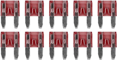 ProRide Steekzekeringen Mini 10A - Rood - Geschikt voor auto, boot en camper - 10 stuks