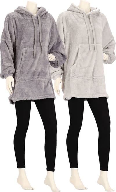 Apollo Ladies Huggle Hoodie Grijs