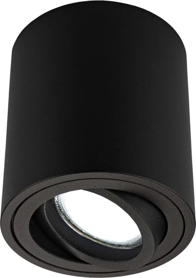 Ledvion - LED Opbouwspots - Dimbaar - 5W - 6500K - Zwart