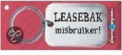 Paper Dreams | RVS Sleutelhanger | Leasebak Misbruiker!