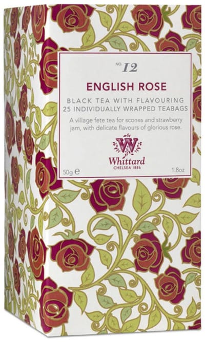 Zwarte thee Whittard of Chelsea English Rose, 25 pcs.