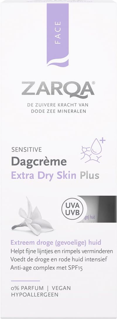 ZARQA Dagcreme Extra Dry Skin Plus - 50ml - SPF15 - Hypoallergeen