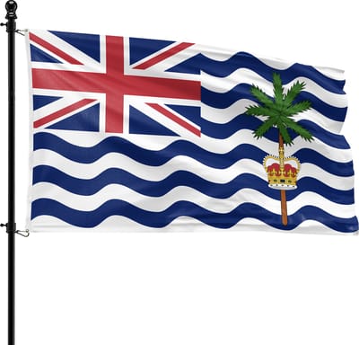 VlagDirect - Brits Indische Oceaanterritorium vlag - Brits Indische Oceaanterritorium vlag - 90 x 150 cm.