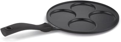 Blini Pan - Pannenkoekenpan - Kleine Pannenkoekjes Bakken - Keramische Anti-aanbaklaag - 26 cm - Zwart