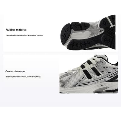 New Balance 1906R Grote Kinderen Zilver Metallic Zwart in W-breedte Kinder Sneakers Zeezout GC1906ER 36 gray