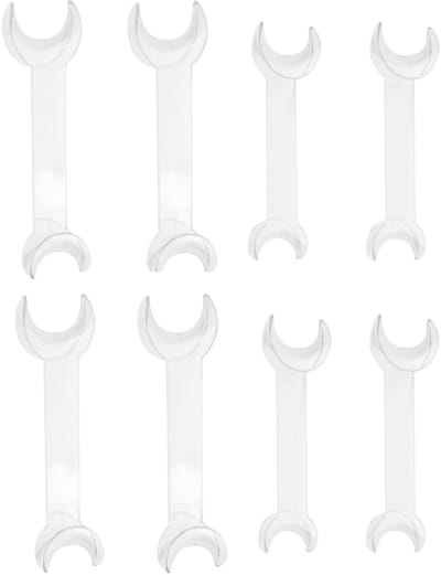 Dailygoods- Wandhouder T-vormige mondopener - Set van 8 - Dubbele kop - Intraorale wang-lippenhouder - Hoogwaardige kunststof - Temperatuurbestendig <135°C