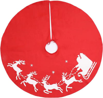Kerstboomrok van nepbont, ronde vorm, 100 cm, ideaal voor feestelijke decoratie, kerstversiering en huisdecoratie