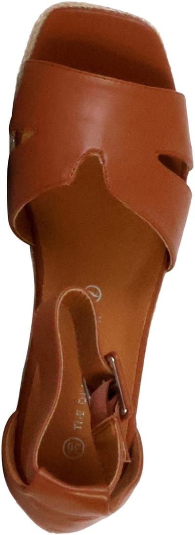 Sandalen met plateauzool en bandje