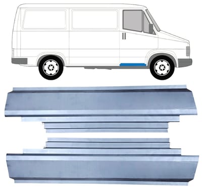 Reparatie dorpel voor Fiat Ducato 1981-1994 / Links + Rechts / Set