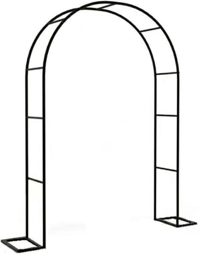 Metalen tuinboog voor bruiloften - Arceau À Rosiers 140 cm Breedte x 230 cm Hoogte Outdoor Trellis voor Klimplanten Decoratieve Tuinprieel Diverse