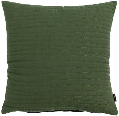Uneven stitching army green cushion 45 x 45 cm