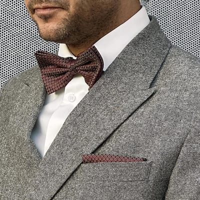 Sir Redman - Pochets - pochet Talented Tailor bordeaux - bordeaux / cognac / lichtblauw
