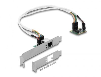 Delock Mini PCIe I/O PCIe half size 1 x RJ45 Gigabit LAN Low Profile