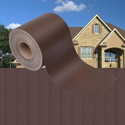 vidaXL - Privacystrip - 70x0,19 - m - PVC - bruin