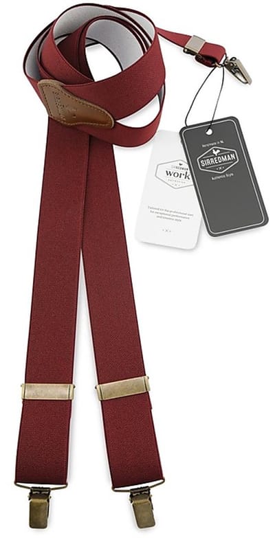 Sir Redman - Bretels - WORK bretels bordeaux - bordeauxrood