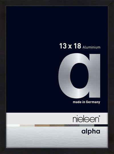 Nielsen Alpha Aluminium Fotolijst Black Matt 13x18cm