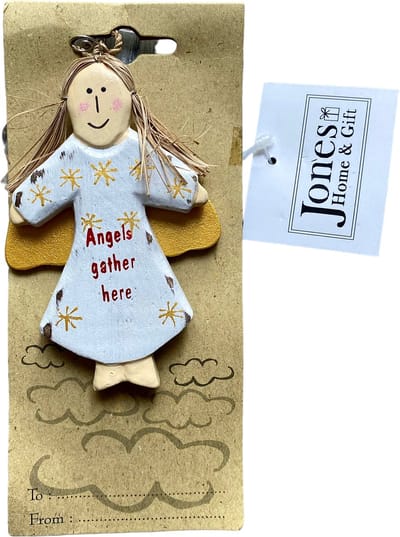 Jones Home&Gift - Kerstdecoratie - Jones Home and Gift - Engel - Decoratiehanger - Gift - Kerst - Kerstengel