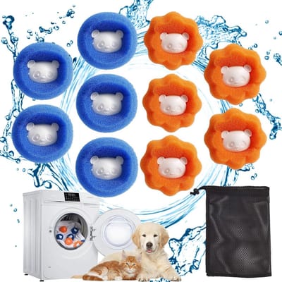 Effectieve Haarverwijderaar voor Wasmachine - 5 Stuks Fluff Voet, Ideaal voor Hondenhaar en Kattenvacht, Haarvanger voor Schone Was