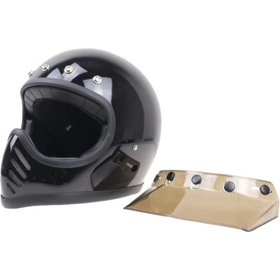Universele 5-Drukknop Vizier voor Open Gezicht Motorhelm Wind Flip-Up Vizier Motorhelm Kap Tong grijs