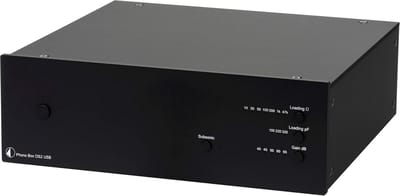 Phono Preamplifier - Phono Stage - Muziek Luisteren - Instelbare Impedantie - 35 x 40 x 25 cm - Zwart