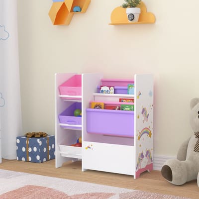 Kinderrek Vimianzo 60x65x30 cm eenhoornmotief