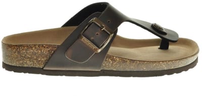 Teenslipper Donkerbruin Bionatura maat 36