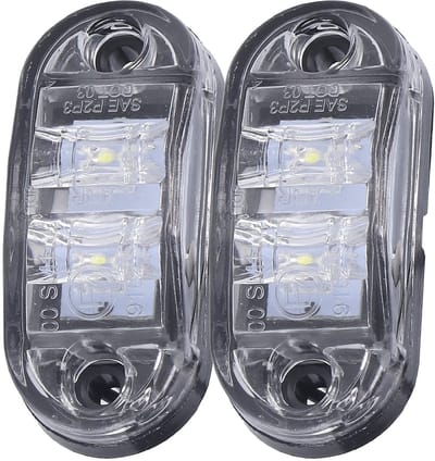 Dailygoods- Markeringslicht 10-30V - LED Signaallicht - Waarschuwingslampje - Zijmarkeringslamp - Voor Auto's/Vrachtwagens - Lichtgewicht Ontwerp