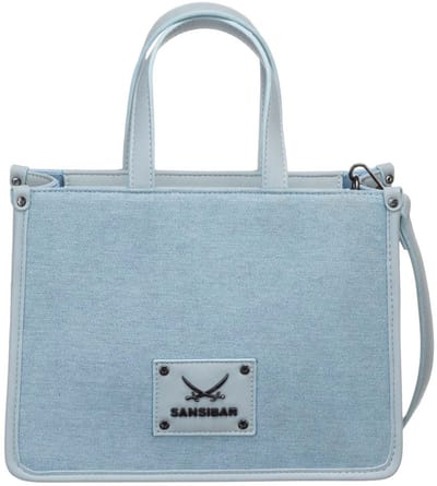 Sansibar Handtas Schoudertas Mini Tote Bag Jeans Lichtblauw