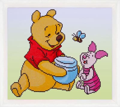 Vervaco - Diamond painting kit - Disney Pooh met knorretje - PN-0175277 - - Borduurpakket volwassenen - Borduurpakket kind