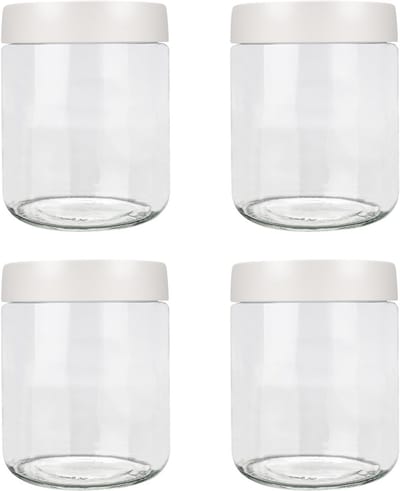 MTTproducts- Glazen Pot - Lekvrije Opbergpot - 500ml - Weckpot - Glazen Pot met Deksel - Stapelbaar - Hoogwaardig Borosilicaatglas - Opslagpot