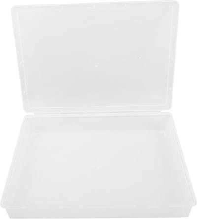 Opbergkoffer - Documentenhouder - Kantoor Organisatie - Gespsluiting Deksel - 32.5 cm - Transparant