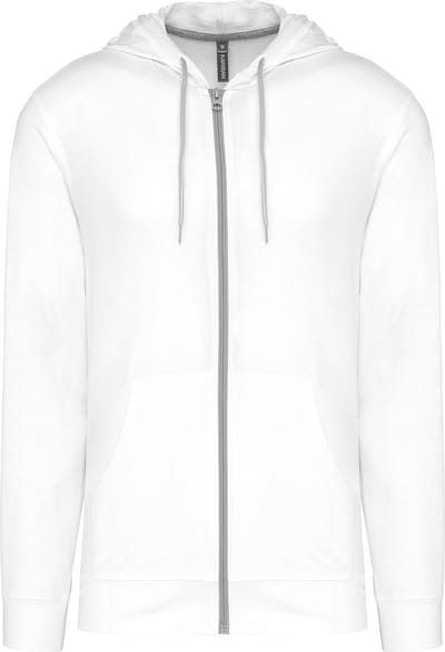 Kariban Hooded vestje van licht katoen K438 - White - S