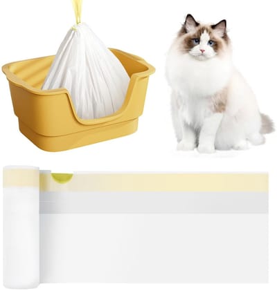 Extra Sterke Universele Kattenbakzakken met Trekkoord - 20 Stuks