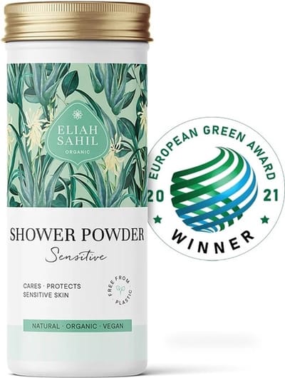 PS-Collection Eliah Sahil Douche Poeder Sensitive BIO - 90g - haarverzorging, shampoo - poedershampoo - gezichtsmaskers verzorging - gezichtmasker - shampoo kids - gezicht masker - shampoo bar - shampoo - gezichts masker