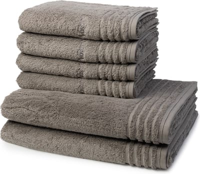 Vossen 4 X Handdoek 2 X Douchehanddoek - in een set Vienna Style Supersoft
