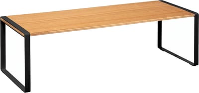 5Five keukenrek/opbergrek/aanrecht organizer Blackwood - zwart/bruin - 51 x 18 x 15 cm - hout/metaal