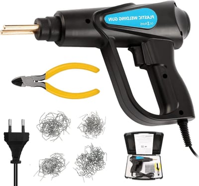Kunststof Lasapparaat - Reparatieset Plastic - Kunststof Repareren - Snel Opwarmen 3 Sec - 70 Watt - Zwart