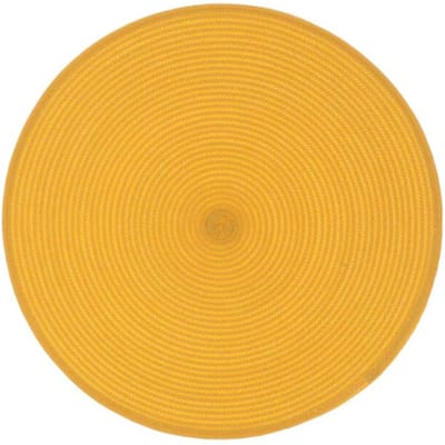Unique Living | Placemat Daisy | Rond | Rotan | Geel/Oranje | Ø 38cm
