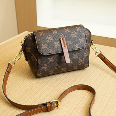 Luxe Print Ruit Kinder Tas Enkele Schouder Crossbody Tas Dames Hoge Kwaliteit Clamshell Mini Vierkante Tas black