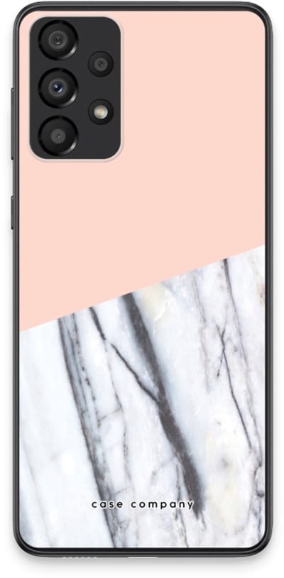 Case Company® - Hoesje geschikt voor Samsung Galaxy A33 5G hoesje - A touch of peach - Soft Cover Telefoonhoesje - Bescherming aan alle Kanten en Schermrand