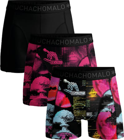 Muchachomalo Boys Boxershorts - 3 Pack - Maat 158/164 - 95% Katoen - Jongens Onderbroeken