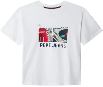 Pepe Jeans Ash T-shirt Met Korte Mouwen Wit 10 Years Jongen