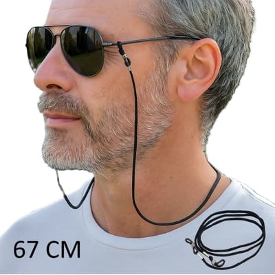 Brillenkoord I Zonnebril Koord I Bril Touwtje I 67 CM I Zwart
