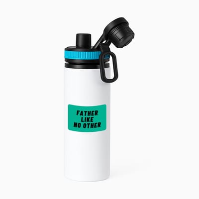 Hacebo® - father like no other waterfles met draaidop blauw - Vader - geweldige vader - niemand anders - verjaardag - cadeau - kado - bedankje - geschenk - water fles - 850ML