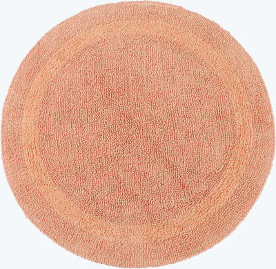 Homescapes ronde badmat abrikoos 80 cm gemaakt van 100% katoen